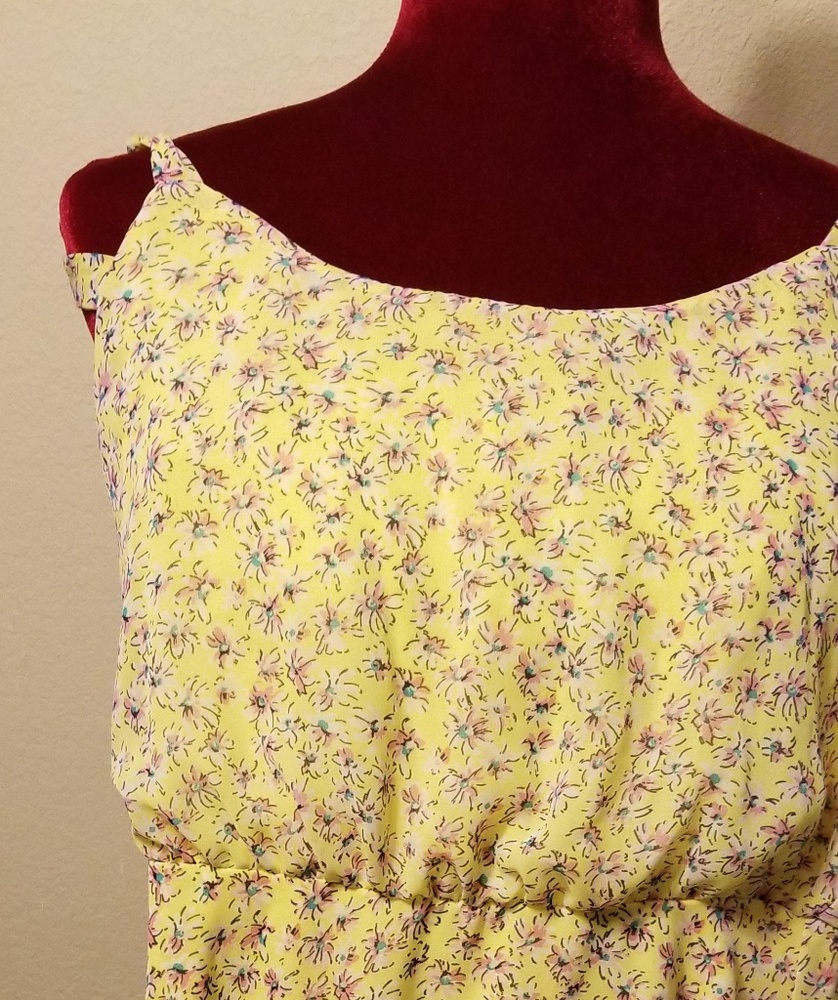 Bebop chiffon yellow dress